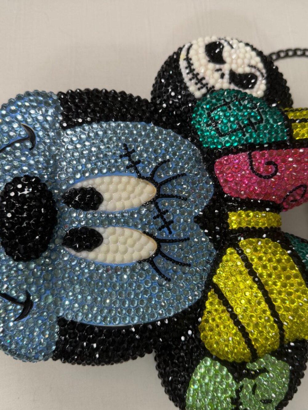 Disney Tara Toy Corp Rhinestone Novelty Character Purse Crystal Crossbody Bag - Picture 2 of 13